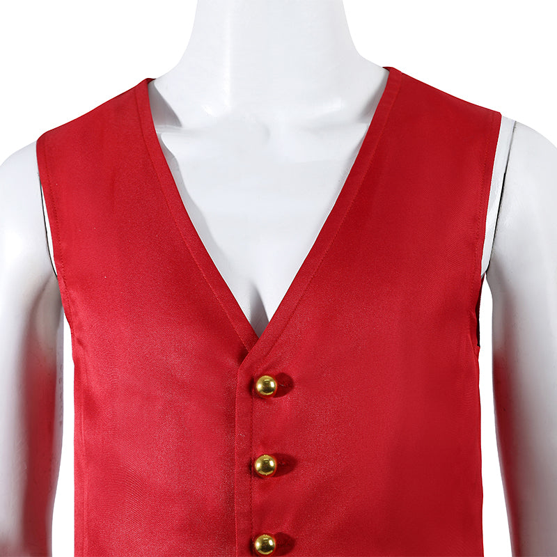 One Piece Live Action Season 2 Luffy Cosplay Costume Halloween Outfit