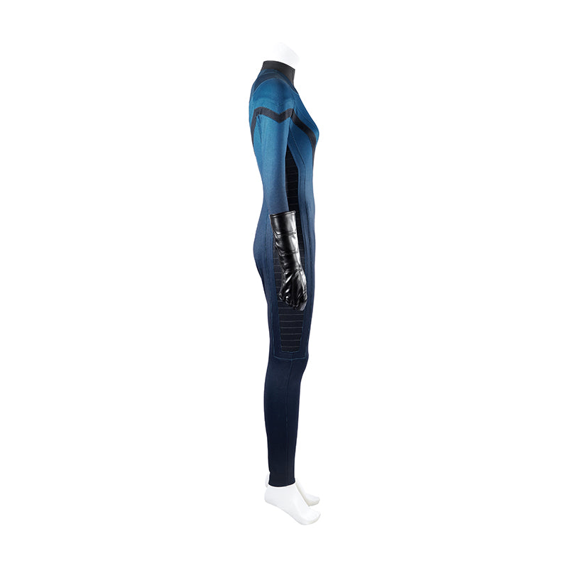 Fantastic Four 2005 Invisible Woman Cosplay Costume Susan Storm Halloween Outfit
