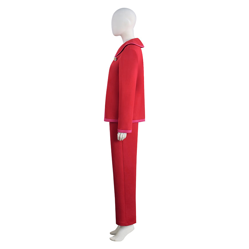 Weapons Aunt Miss Gladys Cosplay Costume Pink Halloween Outfit