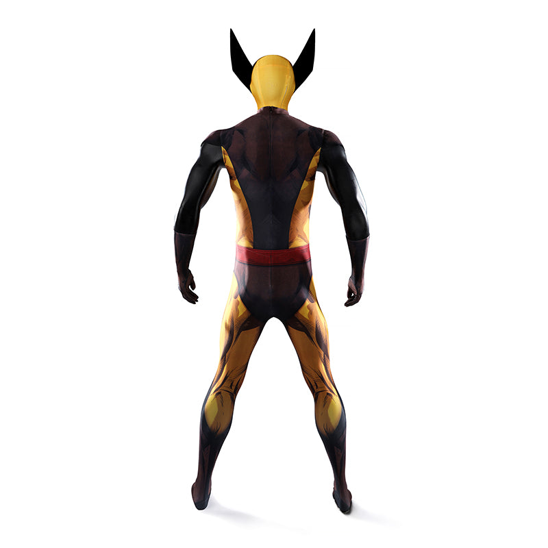 X-Men Wolverine Cosplay Costume The Brown Jumpsuit Halloween Costume