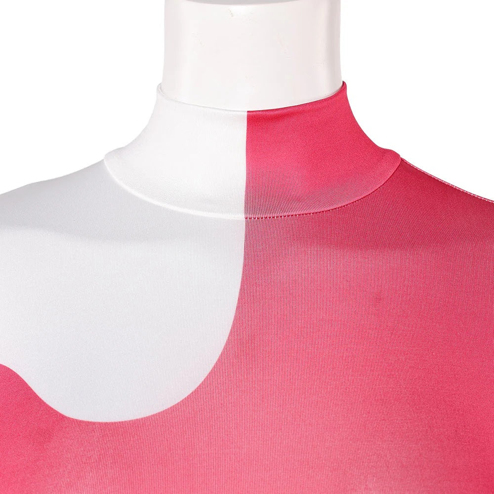 Hazbin Blitzo Hotel Costume Adults Blitzo Jumpuit Pink Suit With Tail