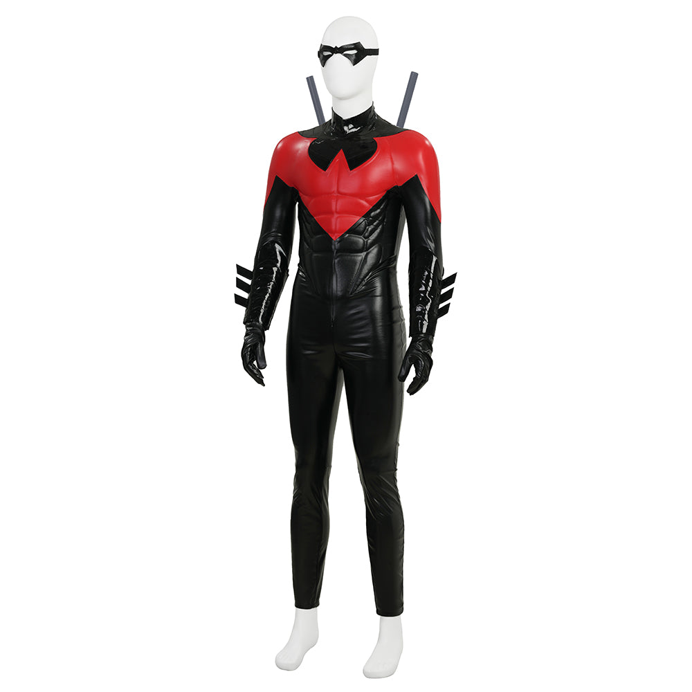 New 52 Comic Nightwing Dick Grayson Cosplay Costume Red Suit Cosplay