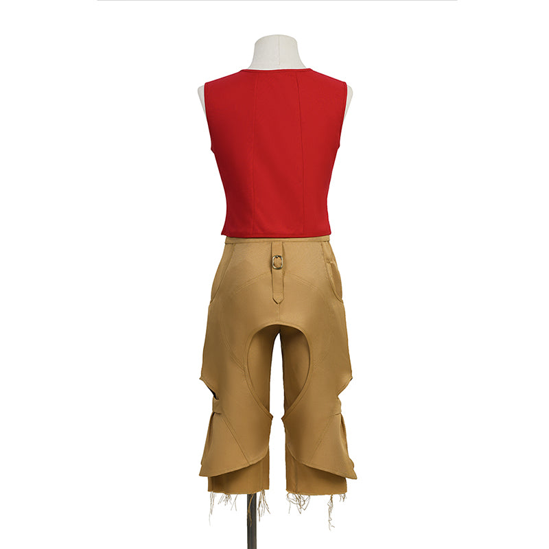 One Piece Live Action Season 2 Luffy Cosplay Costume Halloween Carnival Outfit