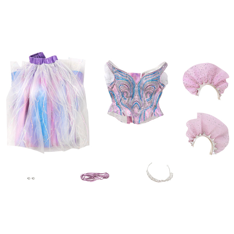 Wicked For Good Glinda Fairy Purple Cosplay Costume Prom Dress Halloween Outfit