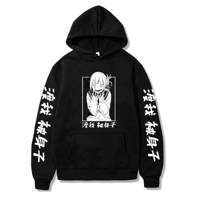 Anime MHA Himiko Toga Cosplay Hoodie Anime Pullover Print Academia Hoodie Sweatshirt