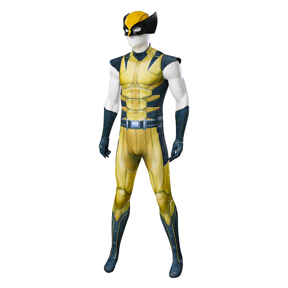 PS5 Marvel Rivals Wolverine James Logan Howlett Cosplay Costume Halloween Jumpsuit