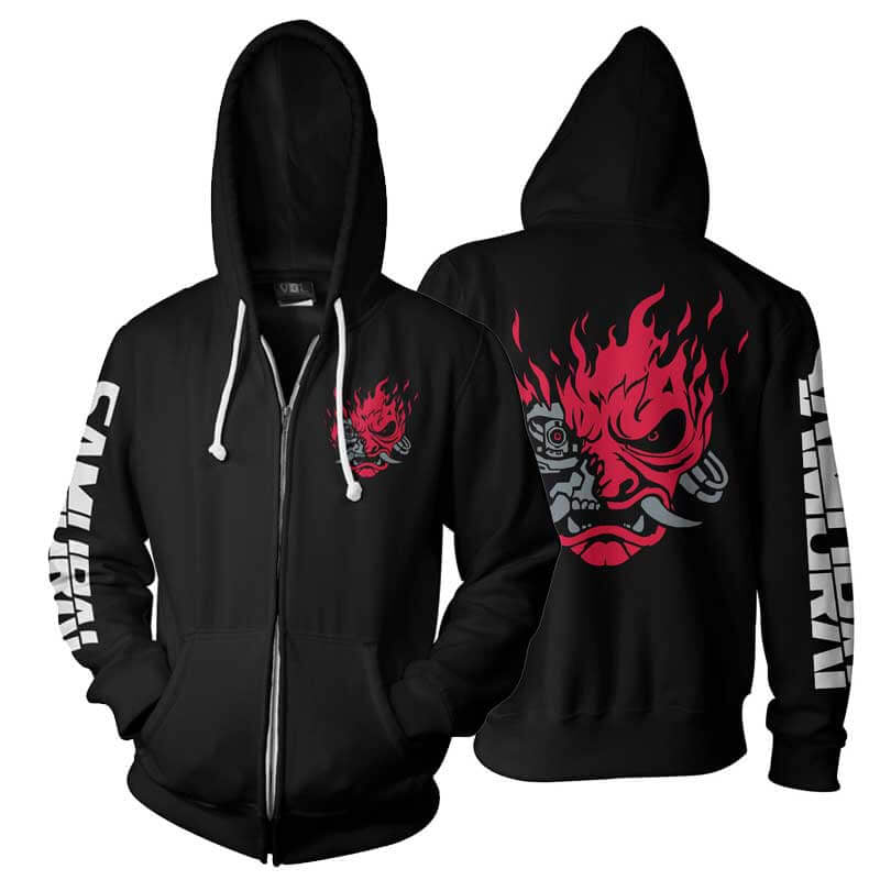 Cyberpunk Samurai Hoodies Jacket Game Cyberpunk 2077 3D Hoody Suit