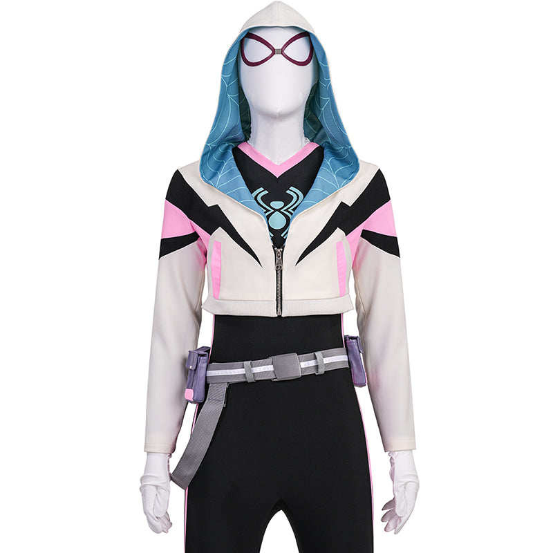 Your Friendly Neighborhood Spider Gwen Stacy Cosplay Costume Gwen Halloween Suit