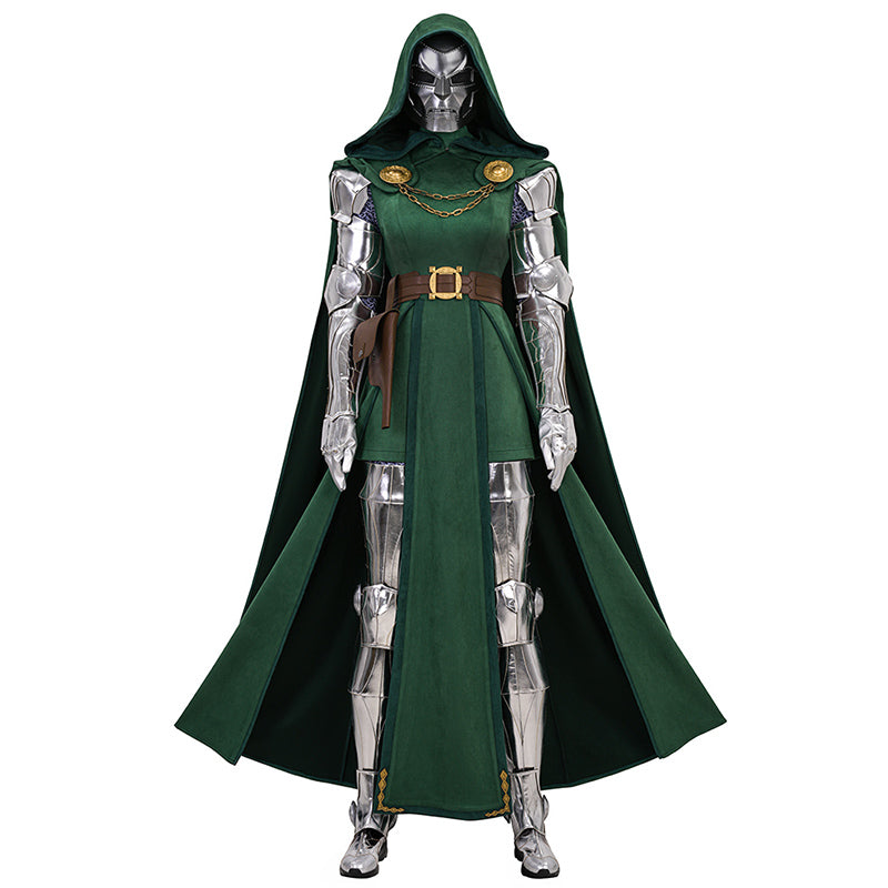 Doctor Doom Woman's Cosplay Costume Dr. Victor von Doom Halloween Outfit