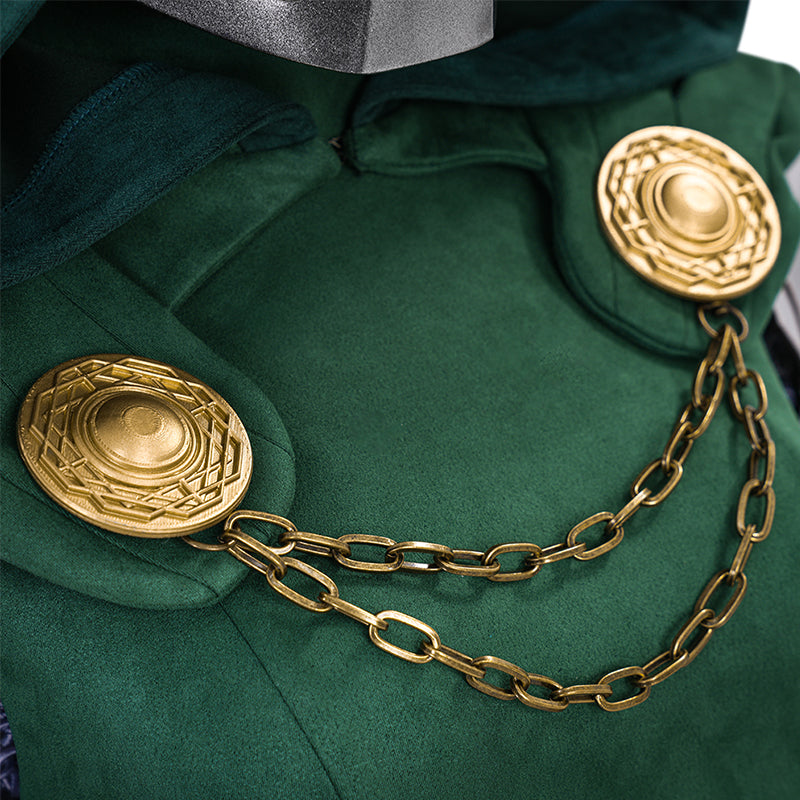 Doctor Doom Woman's Cosplay Costume Dr. Victor von Doom Halloween Outfit