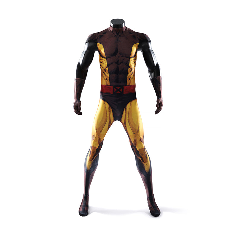 X-Men Wolverine Cosplay Costume The Brown Jumpsuit Halloween Costume