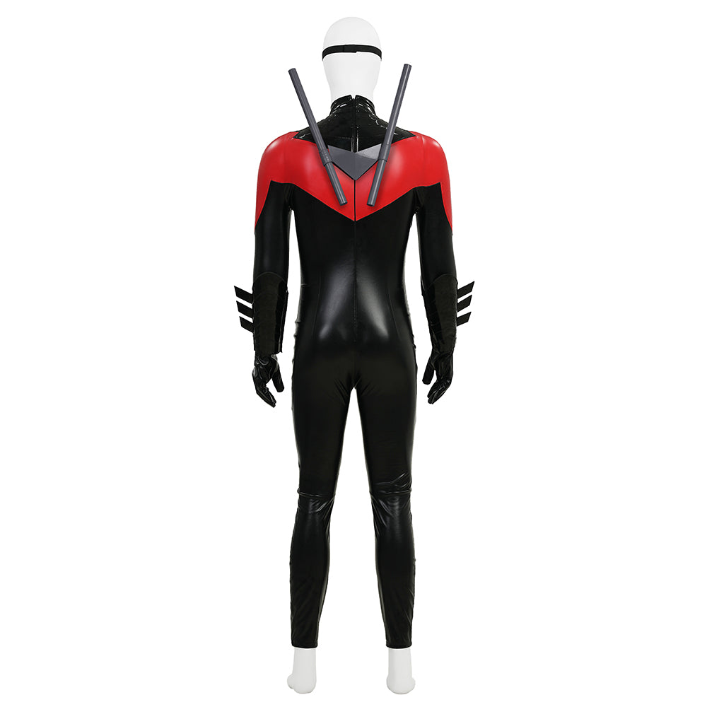 New 52 Comic Nightwing Dick Grayson Cosplay Costume Red Suit Cosplay