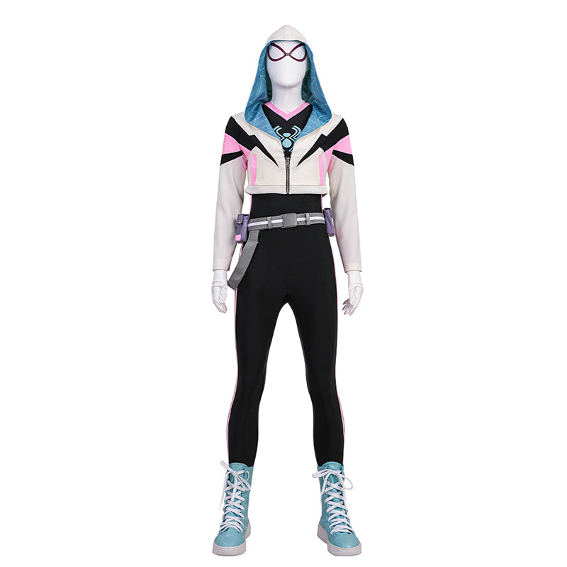 Your Friendly Neighborhood Spider Gwen Stacy Cosplay Costume Gwen Halloween Suit
