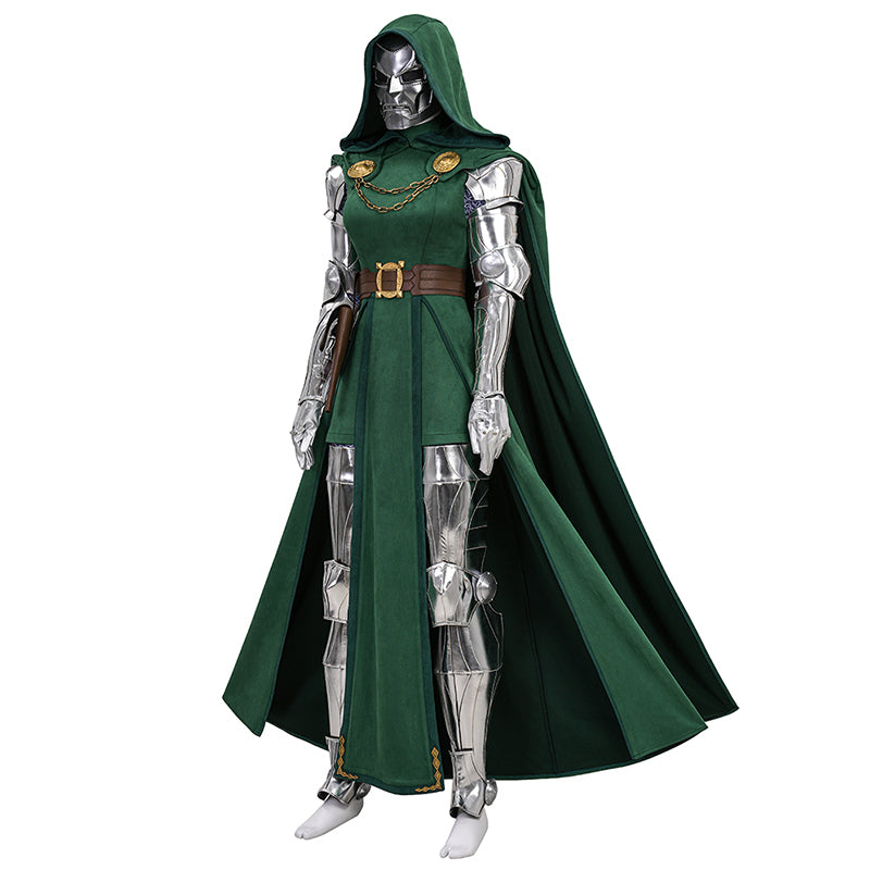 Doctor Doom Woman's Cosplay Costume Dr. Victor von Doom Halloween Outfit
