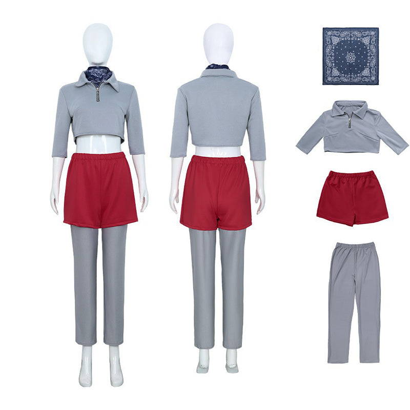 Stranger Things Season 5 Cosplay Eleven Gray Outfit Costume Halloween Suit