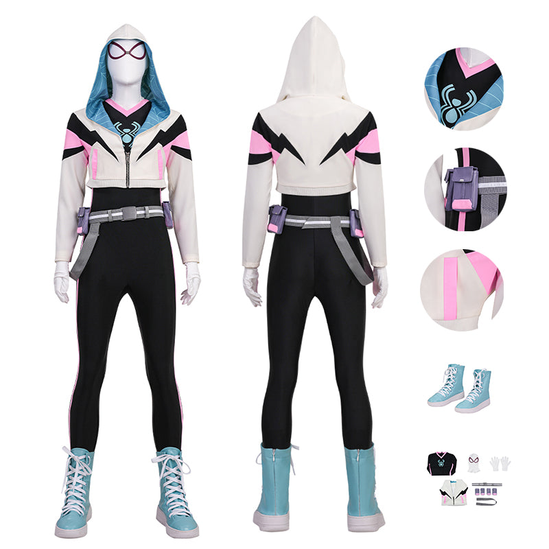 Your Friendly Neighborhood Spider Gwen Stacy Cosplay Costume Gwen Halloween Suit
