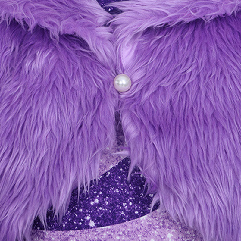Zoo 2 Movie Gazelle Cosplay Costume Purple Fur Stage Costume Party Suit