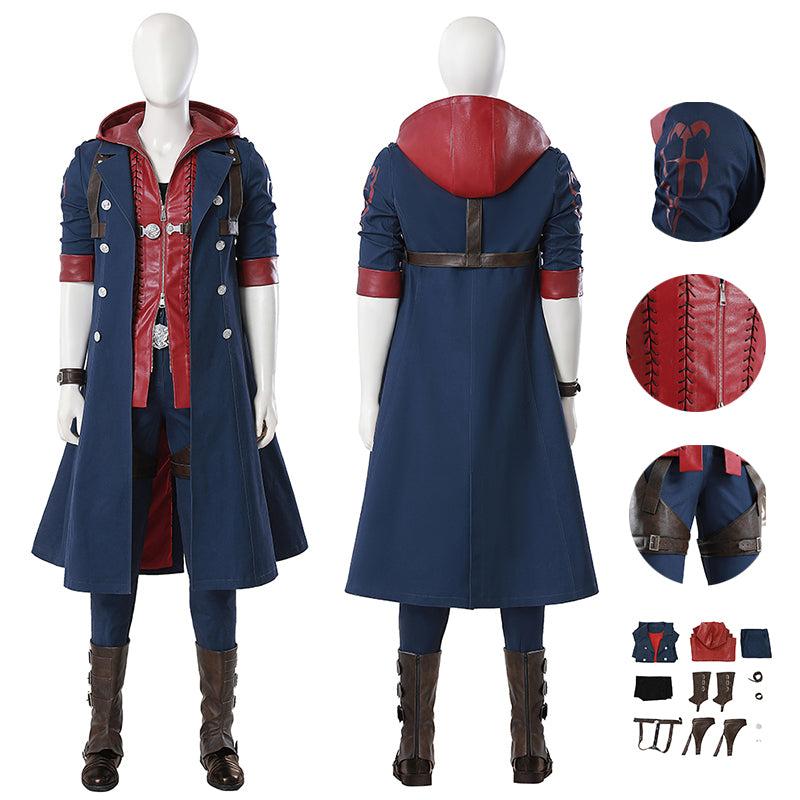 Nero Cosplay Devil May Cry 4: Nero Cosplay Costume Halloween Outfit Full Set