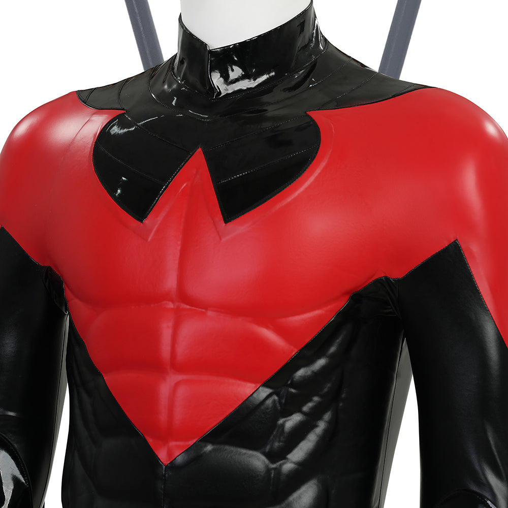 New 52 Comic Nightwing Dick Grayson Cosplay Costume Red Suit Cosplay